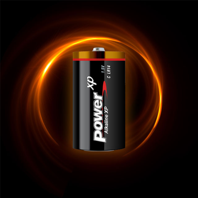 C Alkaline Battery with More Power