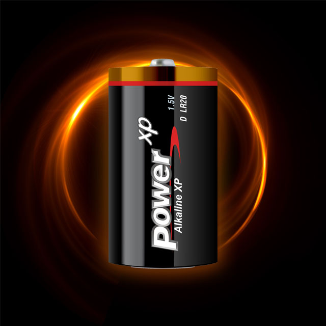D Alkaline Battery with More Power